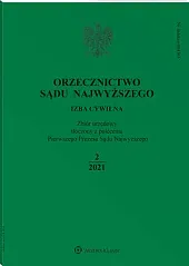 Orzecznictwo Sądu Najwyższego. Izba Cywilna 