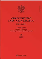 Orzecznictwo Sądu Najwyższego. Izba Karna  Orzecznictwo Sądu Najwyższego. Izba Karna