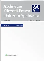 Archiwum Filozofii Prawa i Filozofii Społecznej 