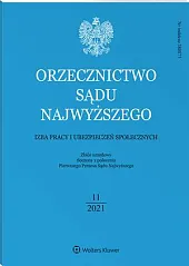 Orzecznictwo Sądu Najwyższego. Izba Pracy i, 