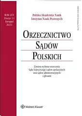 Orzecznictwo Sądów Polskich 