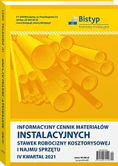 Informacyjny cennik MATERIAŁÓW INSTALACYJNYCH, stawek robocizny, 