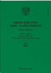 Orzecznictwo Sądu Najwyższego. Izba Cywilna 