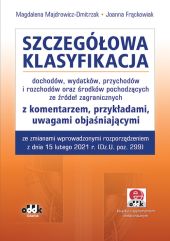 Szczegółowa klasyfikacja dochodów Szczegółowa klasyfikacja dochodów