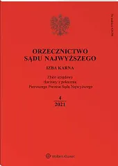 Orzecznictwo Sądu Najwyższego. Izba Karna 