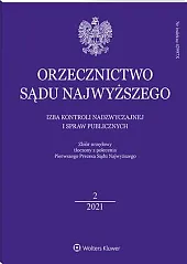 Orzecznictwo Sądu Najwyższego. Izba Kontroli Nadzwyczajnej, 