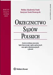 Orzecznictwo Sądów Polskich 