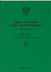 Orzecznictwo Sądu Najwyższego. Izba Cywilna 