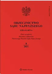 Orzecznictwo Sądu Najwyższego. Izba Karna  Orzecznictwo Sądu Najwyższego. Izba Karna