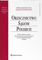 Orzecznictwo Sądów Polskich  Orzecznictwo Sądów Polskich