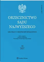Orzecznictwo Sądu Najwyższego. Izba Pracy i, 