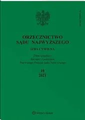 Orzecznictwo Sądu Najwyższego. Izba Cywilna  Orzecznictwo Sądu Najwyższego. Izba Cywilna
