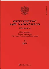 Orzecznictwo Sądu Najwyższego. Izba Karna  Orzecznictwo Sądu Najwyższego. Izba Karna