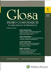 Glosa - Prawo Gospodarcze w Orzeczeniach,  Glosa - Prawo Gospodarcze w Orzeczeniach,