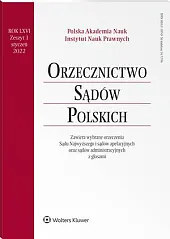 Orzecznictwo Sądów Polskich 