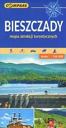 Bieszczady Mapa atrakcji turystycznych
