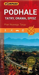 Podhale, Tatry, Orawa, Spisz. Plan Nowego Targu