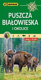 Puszcza Białowieska i okolice mapa turystyczna,