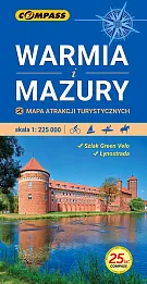 Warmia i Mazury Mapa atrakcji turystycznych 1:225 000