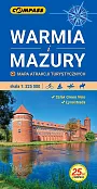 Warmia i Mazury Mapa atrakcji turystycznych 1:225 000