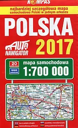 Polska 2017 Mapa samochodowa 1:700 000