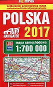 Polska 2017 Mapa samochodowa 1:700 000