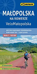 Małopolska na rowerze VeloMałopolska Mapa rowerowa,