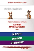 Matematyka z wesołym kangurem - Suplement 2022 (Kadet/Junior/Student)