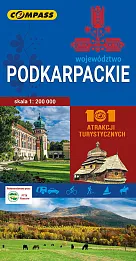 Województwo Podkarpackie 101 atrakcji turystycznychMapa turystyczna 1:200 000