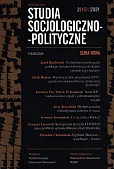 Studia Socjologiczno-Polityczne 2/15/2021