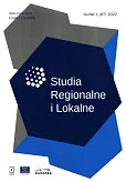 Studia Regionalne i Lokalne 1 (87) 2022
