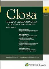Glosa - Prawo Gospodarcze w Orzeczeniach,  Glosa - Prawo Gospodarcze w Orzeczeniach,