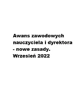 Awans zawodowych nauczyciela i dyrektora -,Michał Kowalski Awans zawodowych nauczyciela i dyrektora -,Michał Kowalski