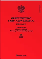 Orzecznictwo Sądu Najwyższego. Izba Karna  Orzecznictwo Sądu Najwyższego. Izba Karna