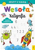 Wesoła kaligrafia Cyferki z kosmitami