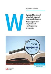 Wykładniki spójności w tekstach pisanych przez,Magdalena Karasek