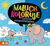 Maluch koloruje i ćwiczy przeciwieństwa