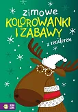 Zimowe kolorowanki i zabawy z reniferem