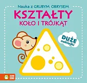 Nauka z grubym obrysem Kształty Koło i trójkąt