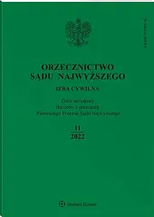 Orzecznictwo Sądu Najwyższego. Izba Cywilna 