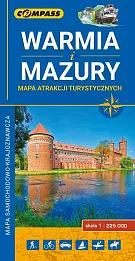 Warmia i Mazury Mapa atrakcji turystycznych mapa samochodowo-krajoznawcza 1:225 000