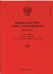 Orzecznictwo Sądu Najwyższego. Izba Karna  Orzecznictwo Sądu Najwyższego. Izba Karna