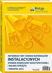 Informacyjny cennik MATERIAŁÓW INSTALACYJNYCH, stawek robocizny, 