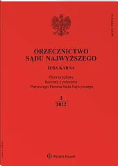 Orzecznictwo Sądu Najwyższego. Izba Karna  Orzecznictwo Sądu Najwyższego. Izba Karna