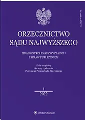 Orzecznictwo Sądu Najwyższego. Izba Kontroli Nadzwyczajnej,  Orzecznictwo Sądu Najwyższego. Izba Kontroli Nadzwyczajnej,