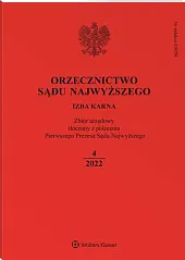 Orzecznictwo Sądu Najwyższego. Izba Karna  Orzecznictwo Sądu Najwyższego. Izba Karna