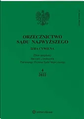 Orzecznictwo Sądu Najwyższego. Izba Cywilna 