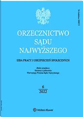 Orzecznictwo Sądu Najwyższego. Izba Pracy i, 