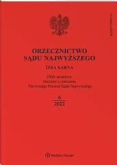 Orzecznictwo Sądu Najwyższego. Izba Karna  Orzecznictwo Sądu Najwyższego. Izba Karna