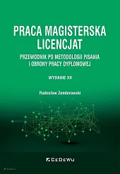 Praca magisterska LicencjatRadosław Zenderowski